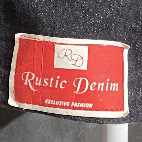 RUSTIC DENIM 100% Cotton Glittered Semi Distressed Women's Denim Jacket -SMALL - Picture 13 of 13